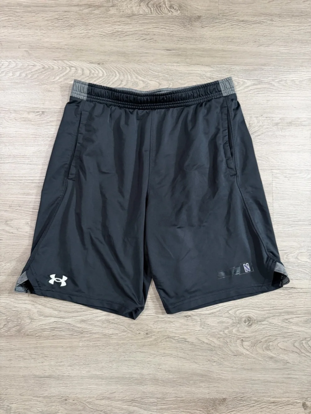 Under Armour Men’s Black Athletic Shorts Northwestern University